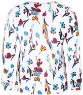 Thumbnail for your product : Marina Rinaldi Floral Print Sweater