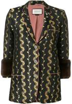 Thumbnail for your product : Gucci Pre-Owned metallic detail blazer jacket