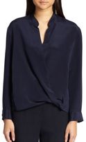 Thumbnail for your product : 3.1 Phillip Lim Silk Draped Crossover Blouse