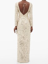 Thumbnail for your product : Rasario Sequinned Boat-neck Tulle Dress - Silver