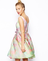 Thumbnail for your product : ASOS SALON Organza Floral Prom Dress