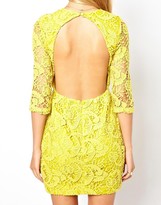 Thumbnail for your product : ASOS PETITE Exclusive Crochet Shift Dress With Cut Out Back