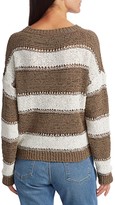 Thumbnail for your product : Fabiana Filippi Stripe Dropped Shoulder Sweater