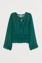 Thumbnail for your product : H&M Lacing-detail blouse