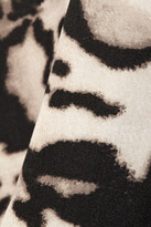 Thumbnail for your product : Diane von Furstenberg Renna leopard-print wool-blend mini dress
