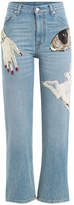 Thumbnail for your product : Alexander McQueen Embellished Cropped Jeans