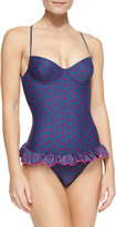 Thumbnail for your product : Marc by Marc Jacobs Chrissie's Floral-Print Ruffled Swimsuit