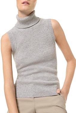 Michael Kors Collection Michael Michael Kors Cashmere Sleeveless Turtleneck  Sweater - ShopStyle