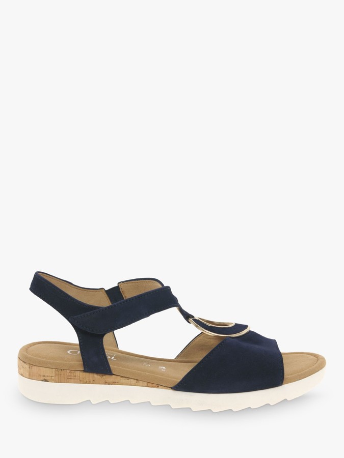 ladies wide fit navy shoes