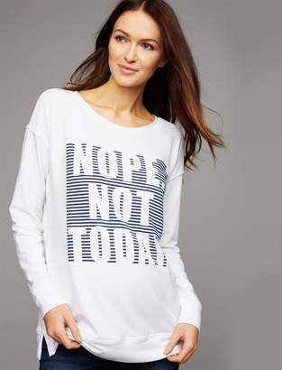 A Pea in the Pod Nope Not Today Maternity Sweatshirt