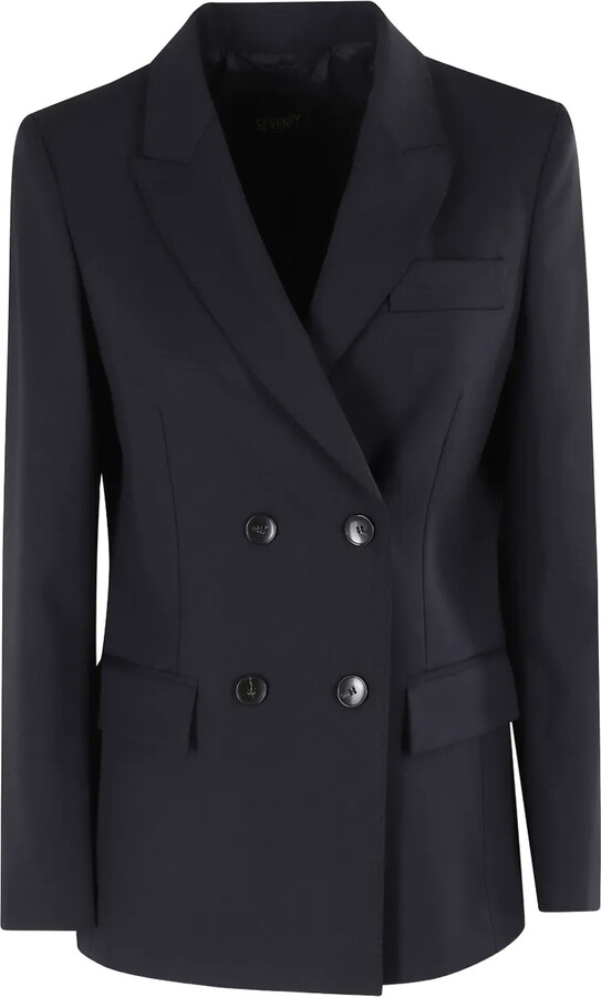 Seventy Double-Breasted Peak-Lapels Blazer