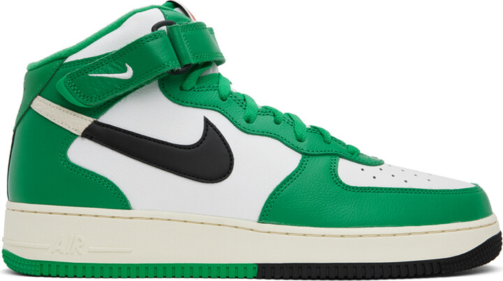 Nike Green & White Air Force 1 Mid '07 LV8 Sneakers - ShopStyle