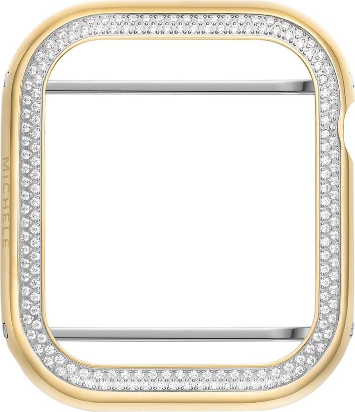 Women's 45mm Two-Tone 18K Gold-Plated Stainless Steel Diamond Case for Apple Watch