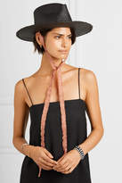 Thumbnail for your product : Nick Fouquet Brock Collection Nick 1 Embellished Straw Fedora - Black