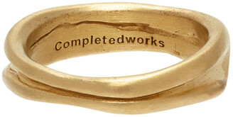 COMPLETEDWORKS Gold Deflated Do Not Inflate Ring