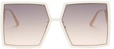 Thumbnail for your product : Christian Dior 30montaigne Oversized Square Acetate Sunglasses - Ivory