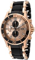 Thumbnail for your product : Invicta Men's Sea Spider Chronograph Rose Gold Dial 18K Rose Gold Plated SS and Black Polyurethane