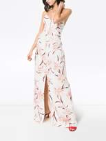 Thumbnail for your product : Zimmermann corsage orchid print maxi dress