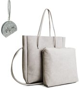 Thumbnail for your product : Micom Simple Pu Leather Tote Shoulder Bag in Bag Set for Women