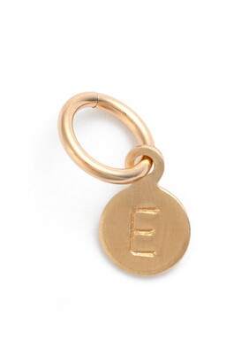 Nashelle Tiny Initial 14k-Gold Fill Coin Charm