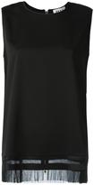 Thumbnail for your product : DKNY fringed tank top