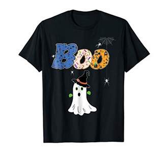 Boo Halloween T-Shirt With Spiders And Witch Hat - SoloBoom