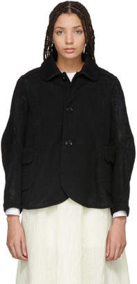 Renli Su Black A-Line Jacket