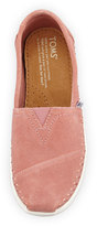 Thumbnail for your product : Toms Classic Suede Slip-On, Pink, Youth