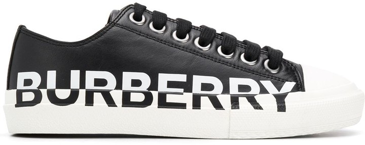 burberry logo print sneakers