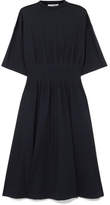 Thumbnail for your product : Jil Sander Gathered Stretch-cotton Jersey Midi Dress