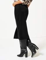 Thumbnail for your product : Marks and Spencer Cotton Rich Textured Pencil Midi Skirt