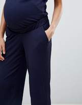 Thumbnail for your product : Mama Licious Mama.licious Mamalicious maternity relaxed wide leg pants two-piece