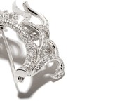 Thumbnail for your product : David Morris Vintage Feather Swirl Diamond brooch