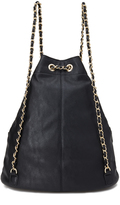 Thumbnail for your product : Forever 21 FOREVER 21+ Chain Strap Zip-Front Backpack