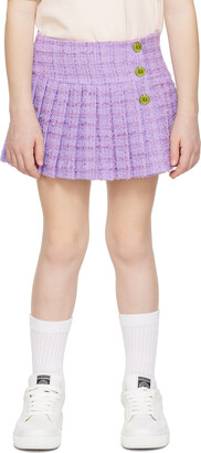 Versace Kids Purple Medusa Skirt