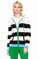 Thumbnail for your product : Vince Camuto Stripe Cotton Jersey Hoodie