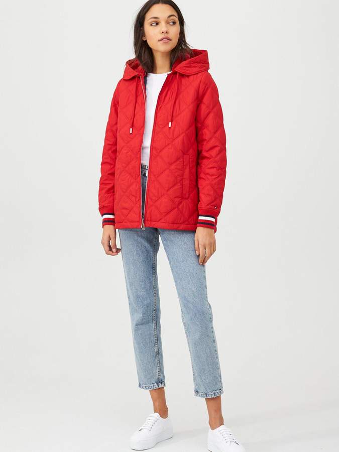 Tommy Hilfiger Ivan Quilted Jacket - Red - ShopStyle