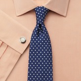 Thumbnail for your product : Charles Tyrwhitt Navy printed spot tie