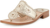 Thumbnail for your product : Jack Rogers Hamptons Whipstitch Thong Sandal, Platinum