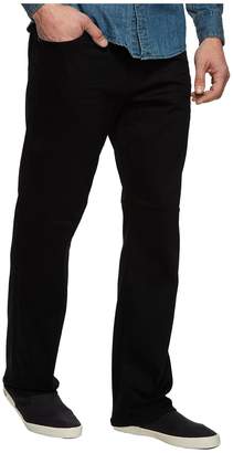 Mavi Jeans Matt Relaxed Straight Leg in Black Brushed Williamsburg Men's Jeans