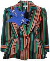 Thumbnail for your product : DELPOZO peaked lapels striped blazer
