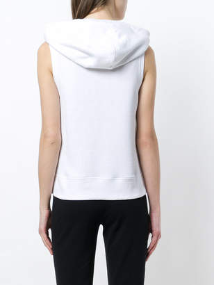 DKNY Sleeveless logo hoodie
