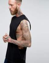 Thumbnail for your product : ASOS DESIGN Longline Sleeveless T-Shirt With Extreme Dropped Armhole
