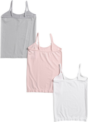 TJMAXX Girls 3Pk Seamless Camisoles, Nylon/Spandex