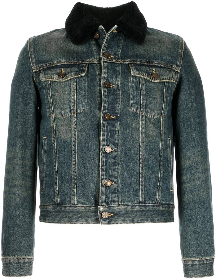 denim jacket shearling collar