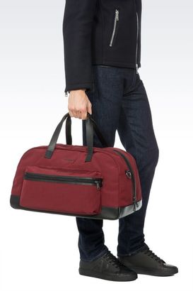 Armani Jeans Holdall In Technical Fabric