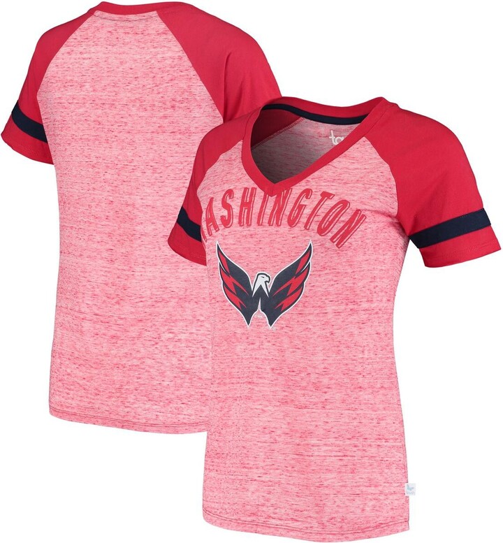 Women's G-III 4Her by Carl Banks Red Washington Capitals Pop Fly Long Sleeve T-Shirt Size: Small