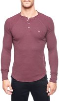 Thumbnail for your product : True Religion Poplin Contrast Embroidered Mens Henley