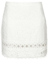 Thumbnail for your product : Topshop Lace A-Line Skirt