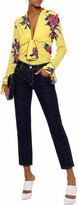 Thumbnail for your product : Amo Cropped Bow-detailed Mid-rise Slim-leg Jeans